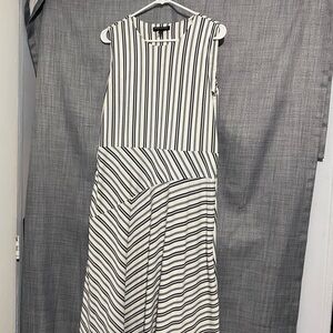 Banana Republic Black and White Asymmetrical Dress